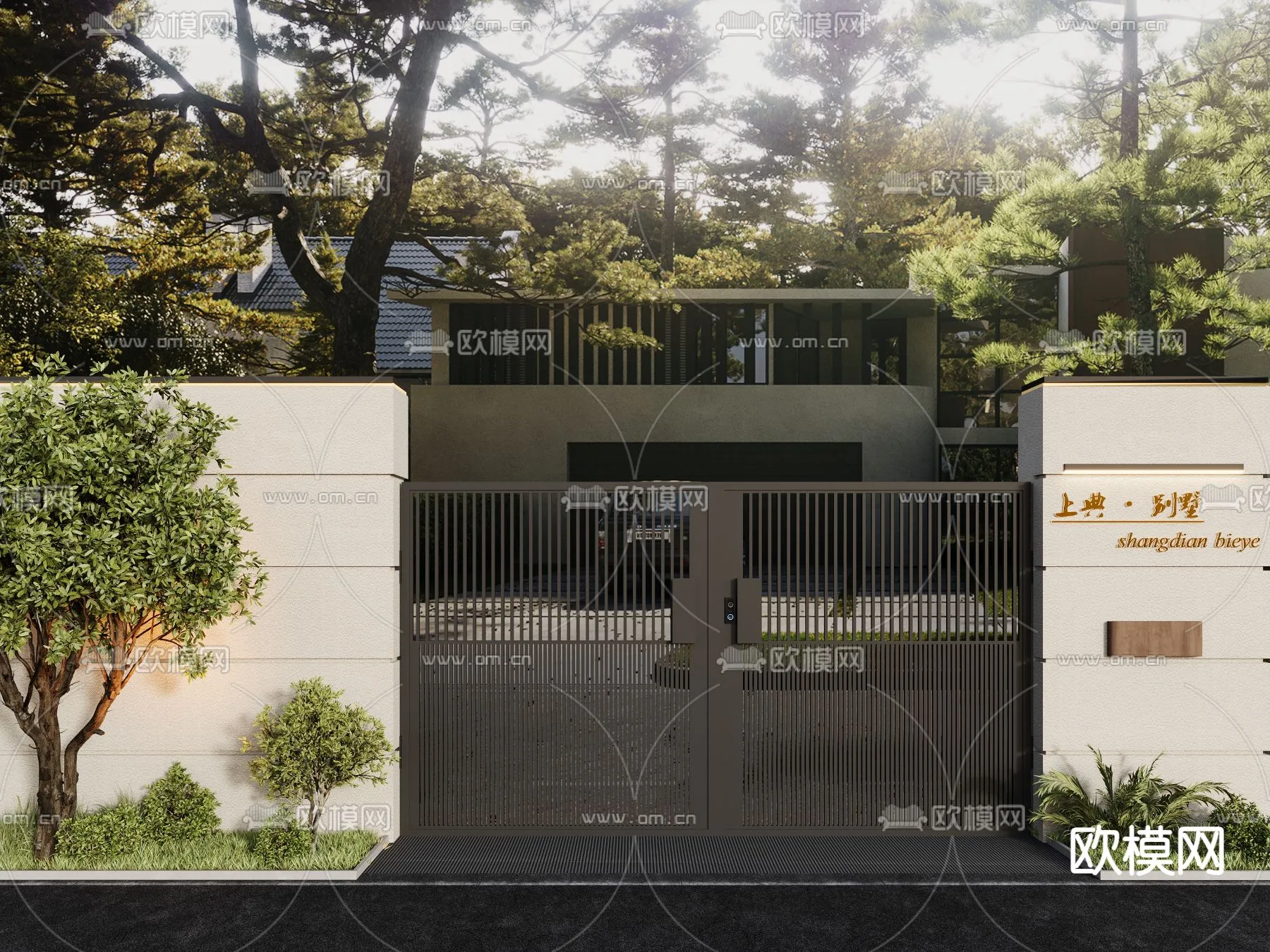 Gate 3D Models for Villas – Architecture 3D – 041