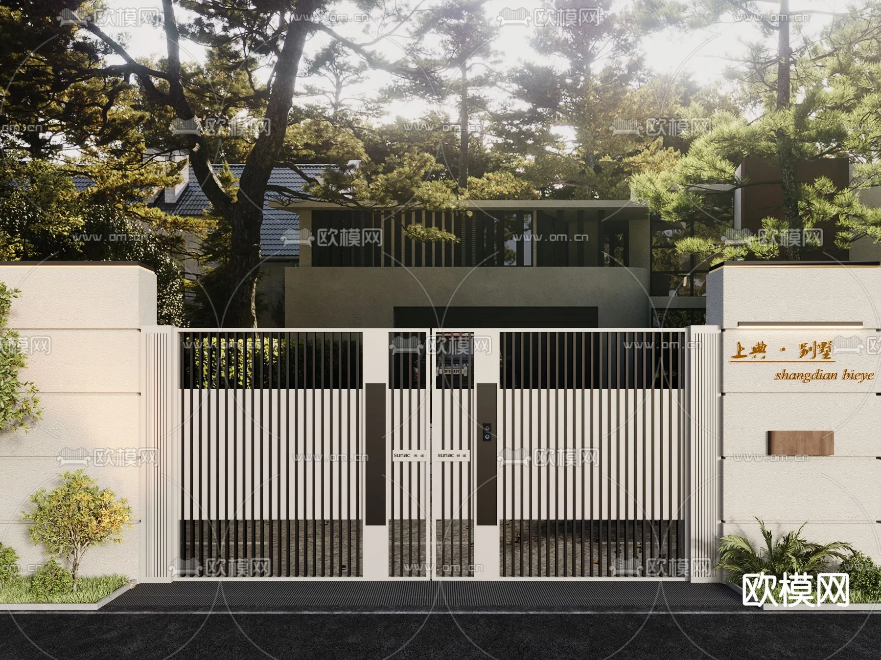 Gate 3D Models for Villas – Architecture 3D – 042