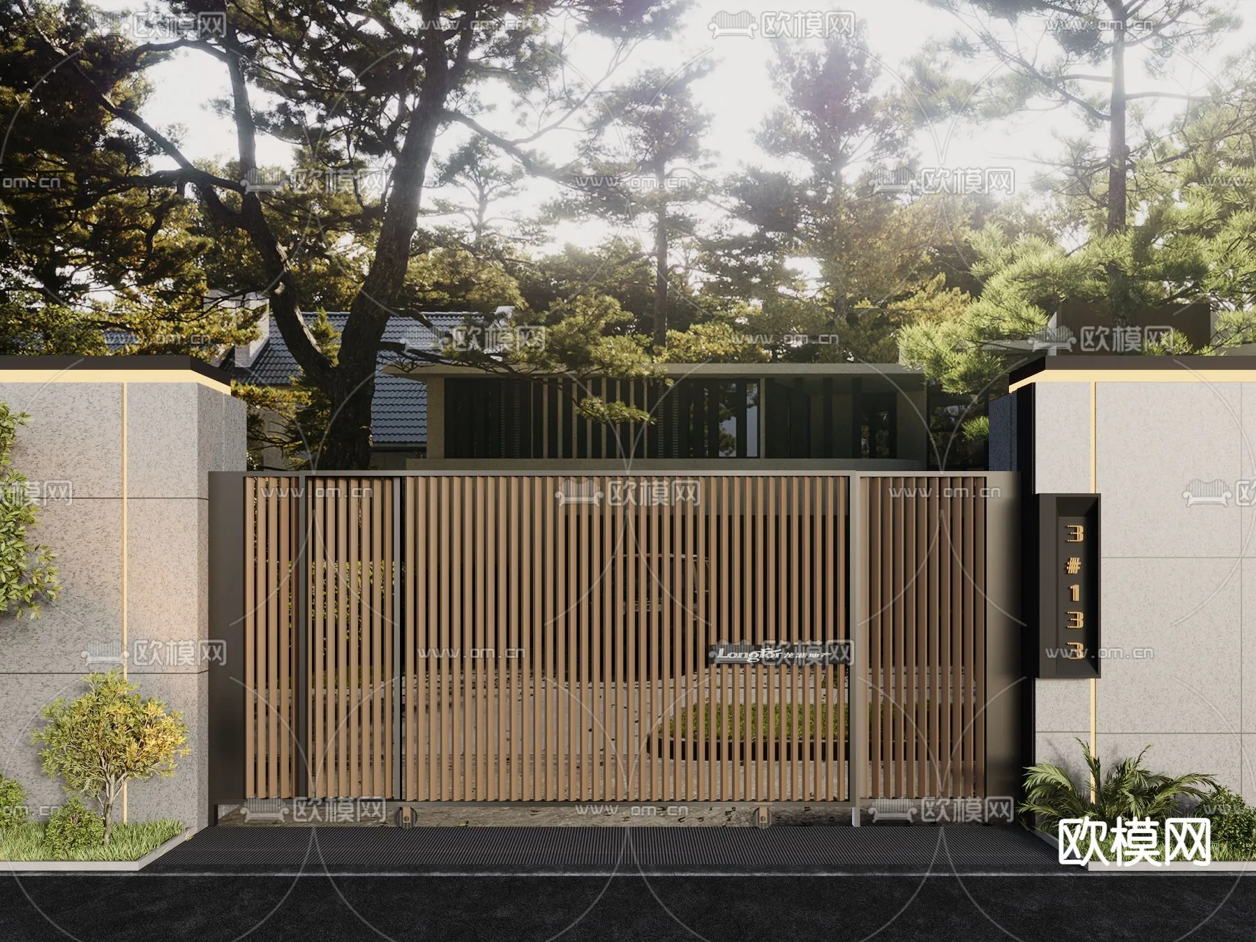 Gate 3D Models for Villas – Architecture 3D – 047