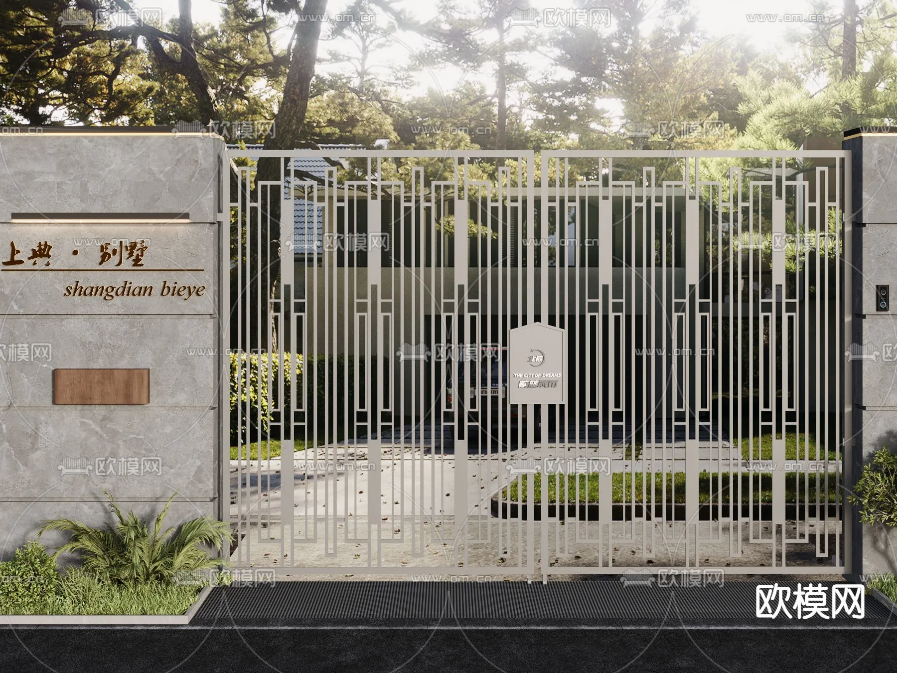 Gate 3D Models for Villas – Architecture 3D – 054