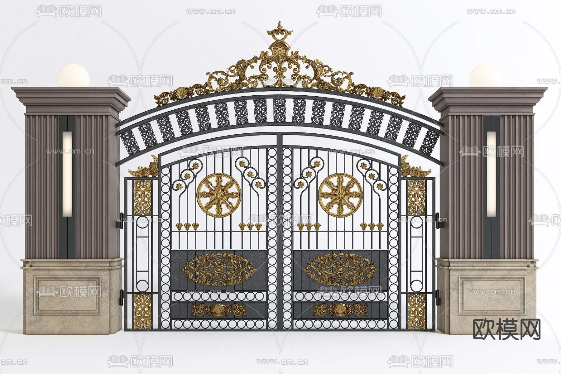 Gate 3D Models for Villas – Architecture 3D – 059