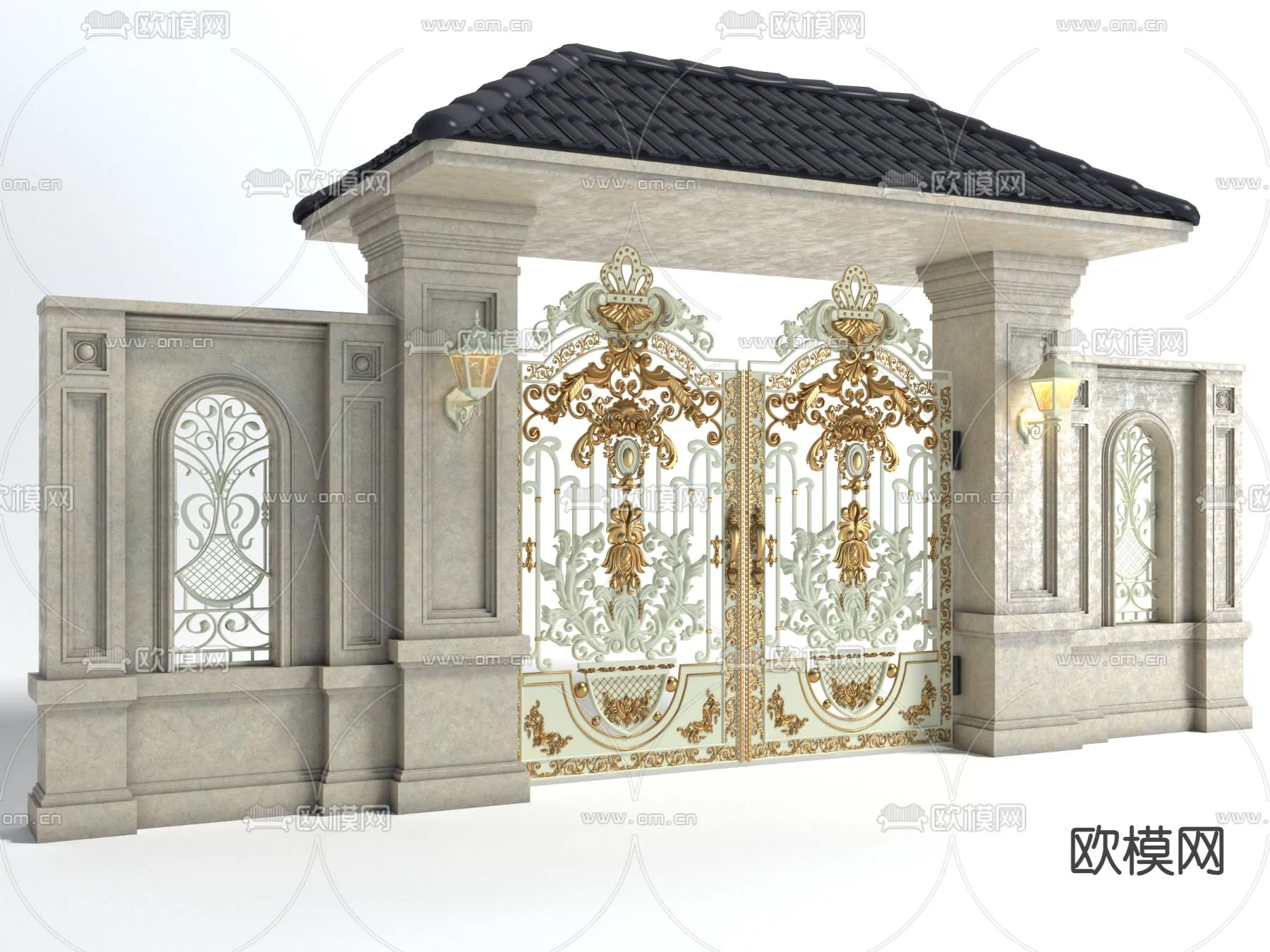 Gate 3D Models for Villas – Architecture 3D – 067