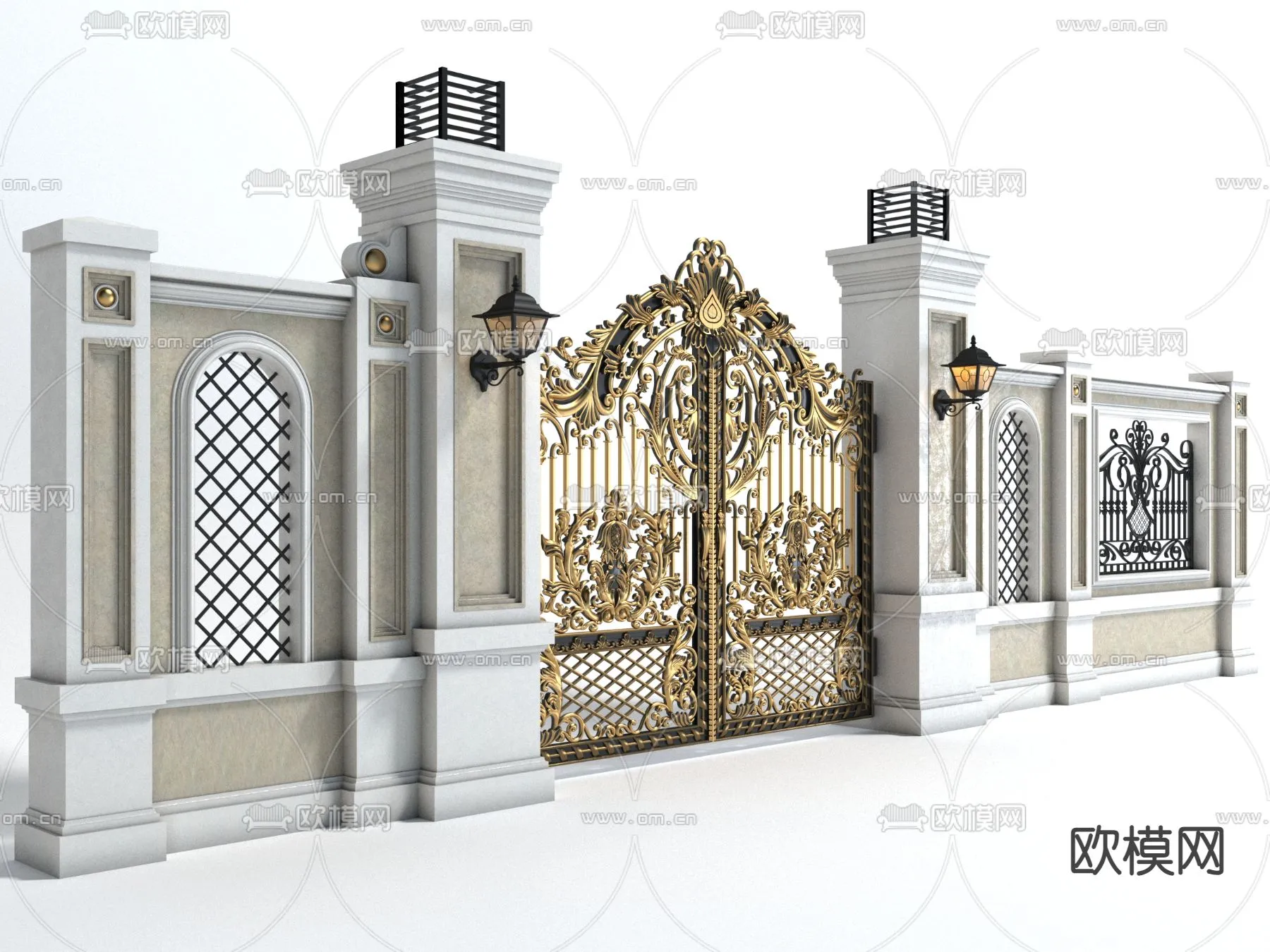 Gate 3D Models for Villas – Architecture 3D – 068