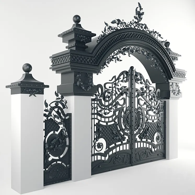 Gate Forged Arched 3DS Max