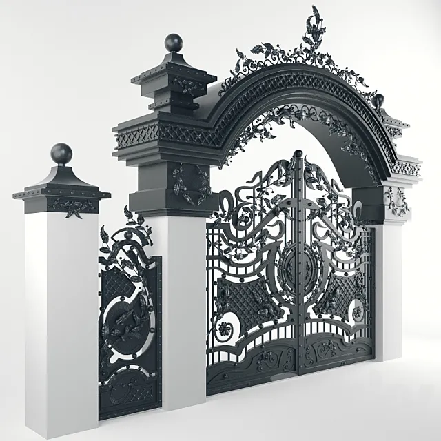 Gate Forged Arched 3DSMax File