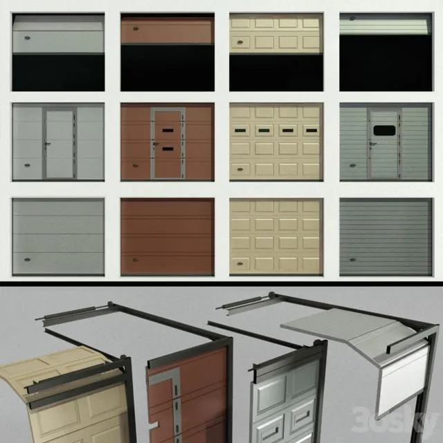 Gates for garage or warehouse 3dsMax Model
