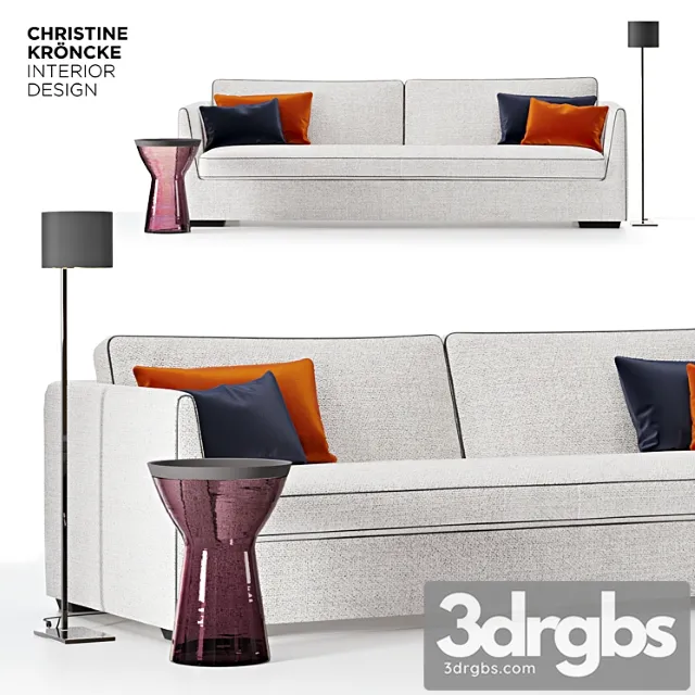 Gatsby style sofa by christine kroencke 2 3dsmax Download