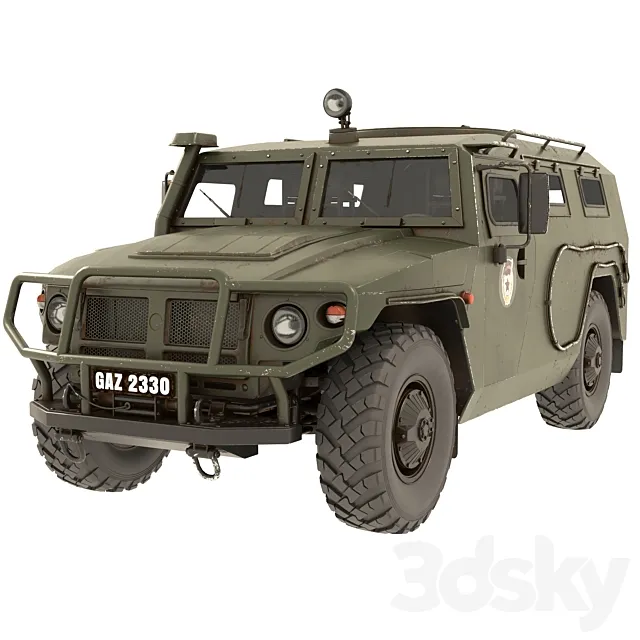 Gaz 2330 Tiger 3ds Max