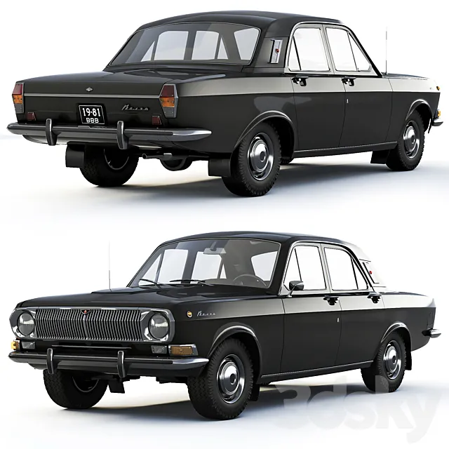 GAZ-24 Volga 1968 3ds Max