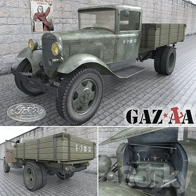 GAZ-AA 3DS Max Model