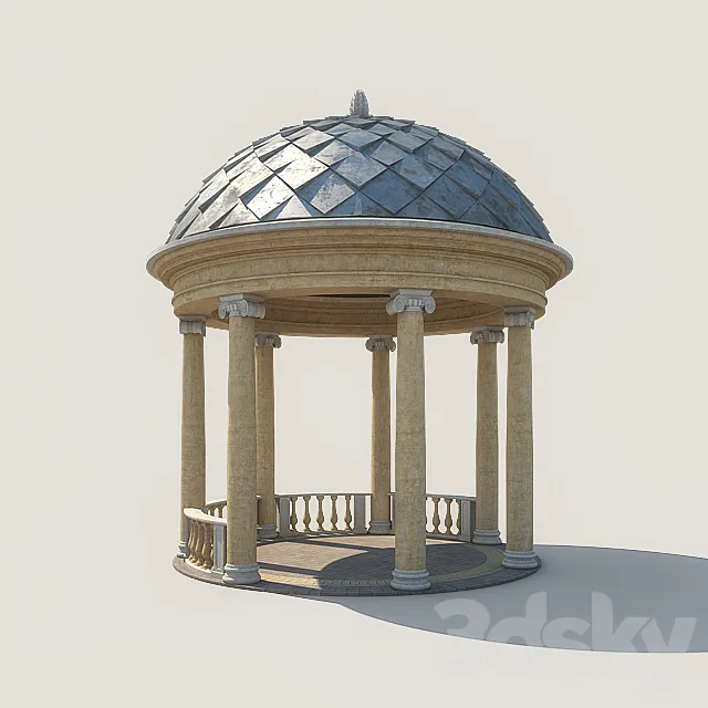 Gazebo Black Sea 3DS Max Model