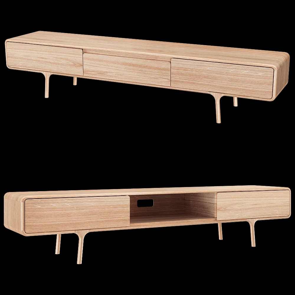 Gazzda – TV stand Fawn Lowboard 3ds Max