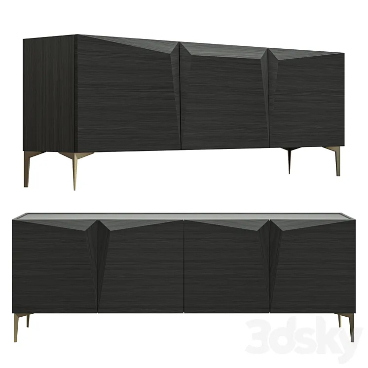 GD Arradamenti ROSA DEI VENTI storage sideboard 3DS Max