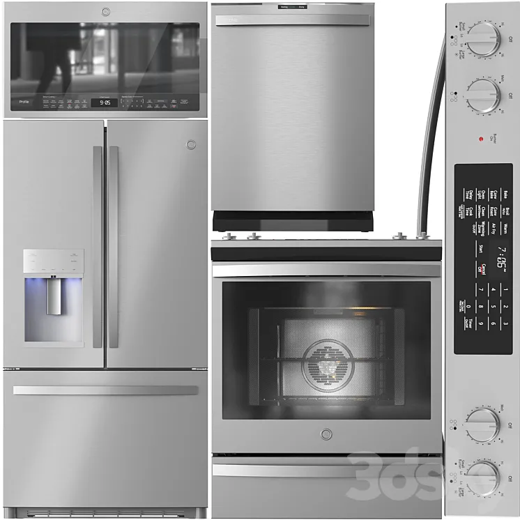 GE Appliance Collection 01 3DS Max Model