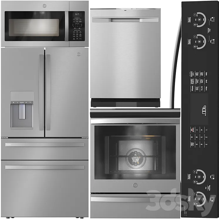 GE Appliance Collection 02 3DS Max Model