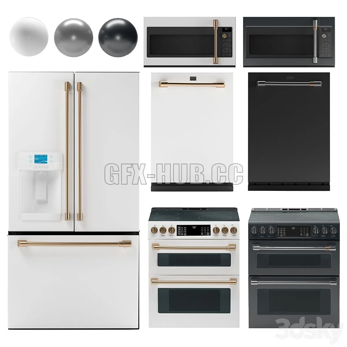 GE Cafe Appliances 3dsMax Model
