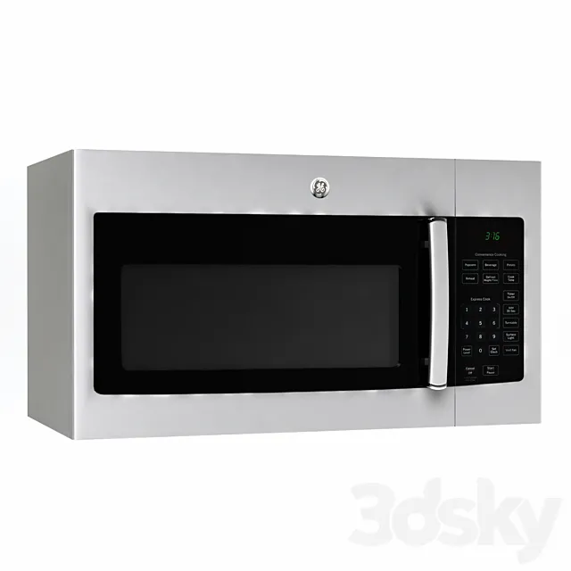 GE Microwave JVM3160RFSS 3DS Max Model