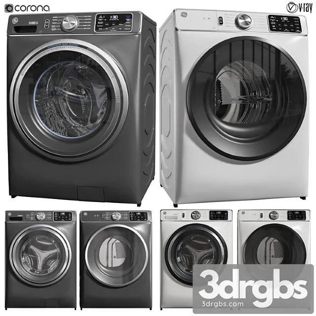 GE Wash Machine and Dryer 02 3dsmax Download
