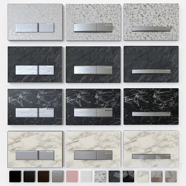 GEBERIT Sigma 50 Flush plates 3ds Max