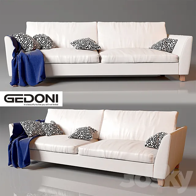 GEDONI sofa white 3DS Max Model