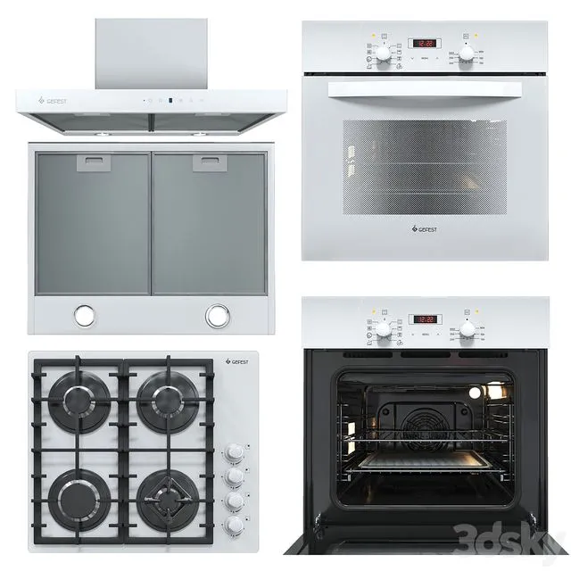 Gefest kitchen appliances W 3dsMax Model