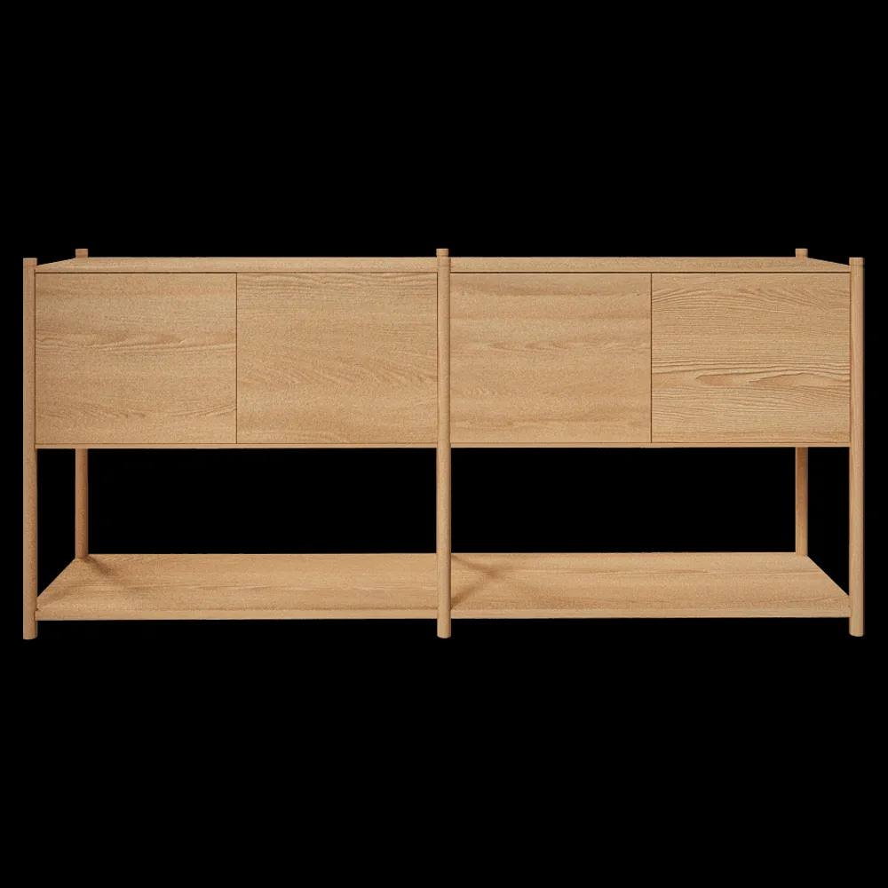 Gejst  – Bookcase Sceene H light oak 3ds Max