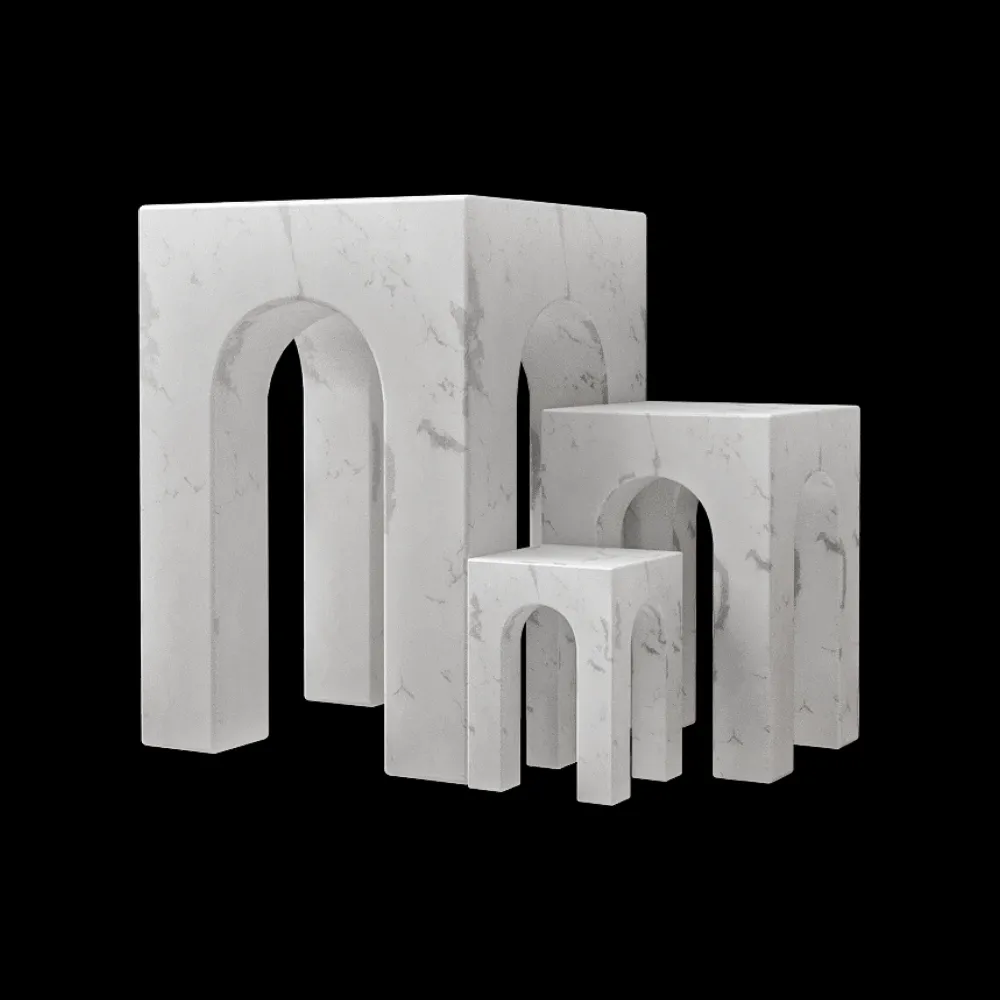 Gejst  – Bookend Arkis white 3ds Max