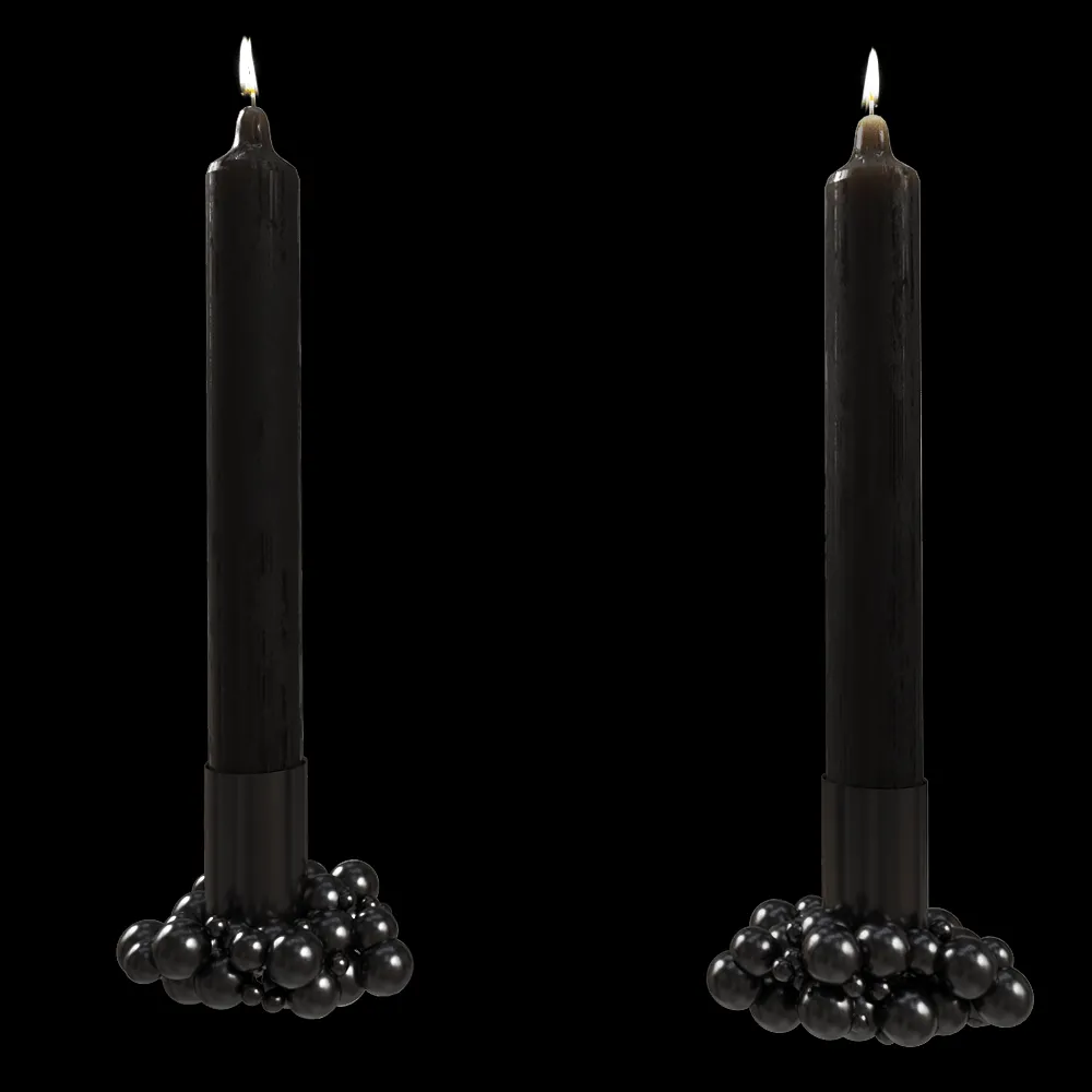 Gejst  – Candle light Molekyl 1 black 3ds Max