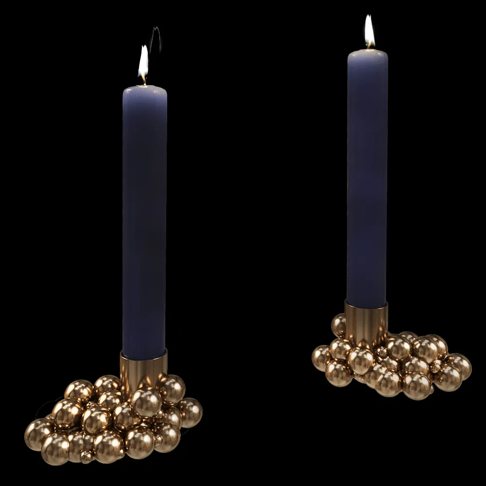 Gejst  – Candlelight Molekyl 2 brass 3ds Max