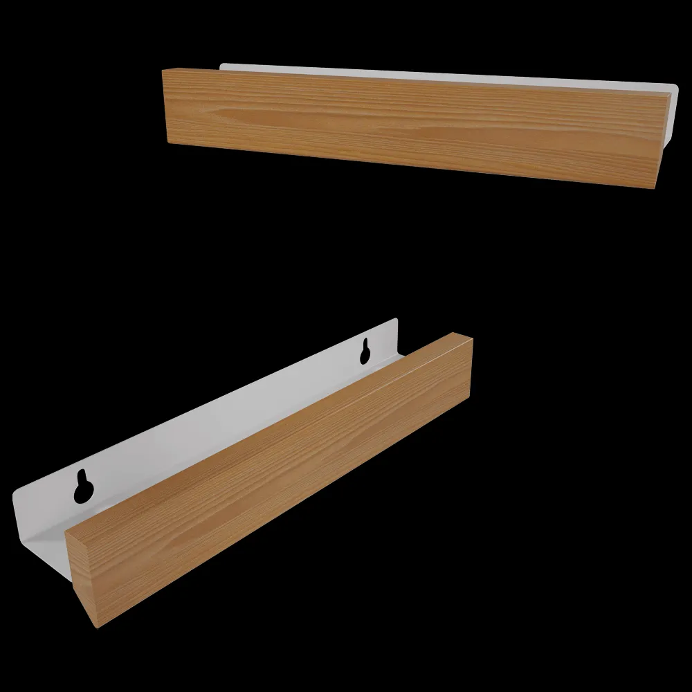 Gejst  – Magnetic shelf Flex 40 oak white 3ds Max