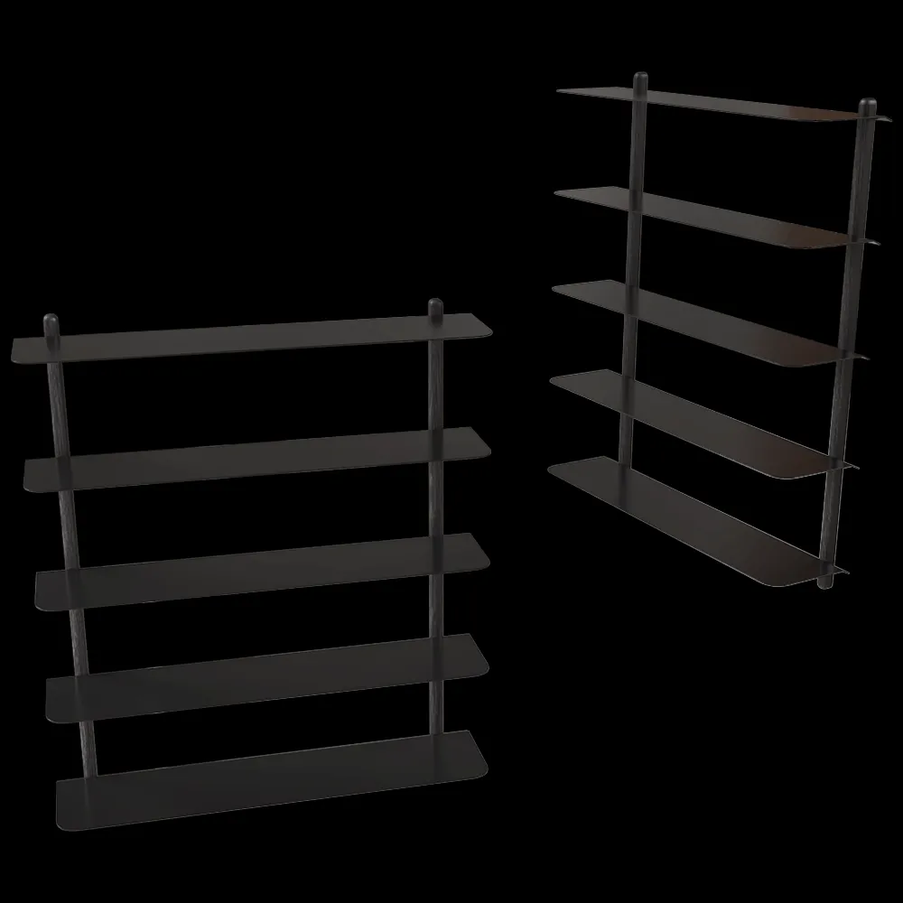 Gejst  – Shelf Nivo E black ash black 3ds Max