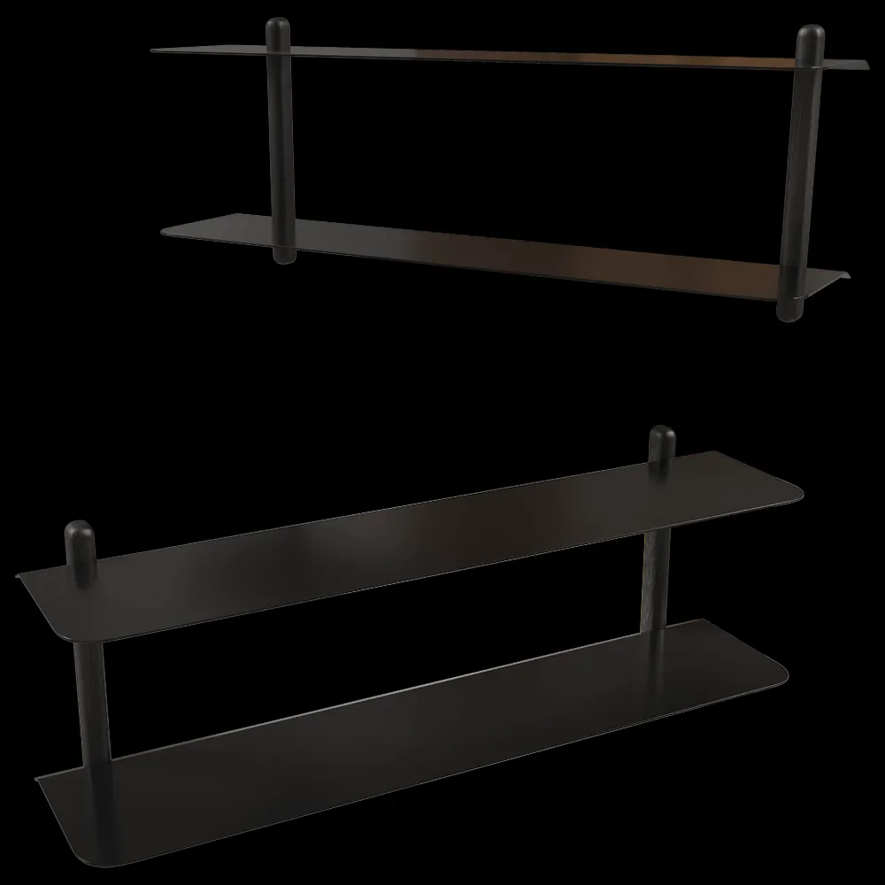 Gejst  – Shelf Nivo F black ash black 3ds Max