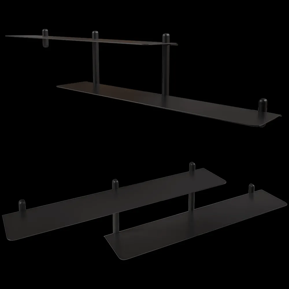 Gejst  – Shelf Nivo large H black ash black 3ds Max