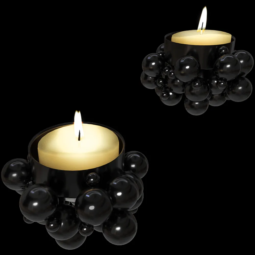 Gejst  – Tealight Molekyl 1 black 3ds Max