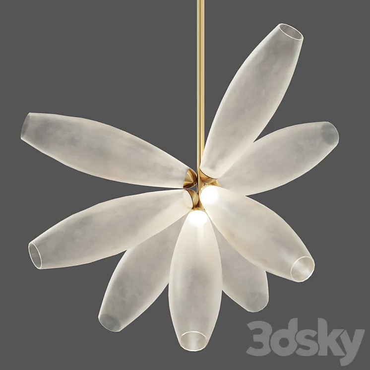 Gem Cluster Chandelier 09 Transparent by Giopato & Coombes 3DS Max
