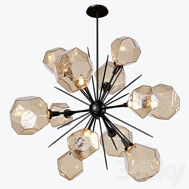 Gem Starburst Chandelier 3DS Max Model