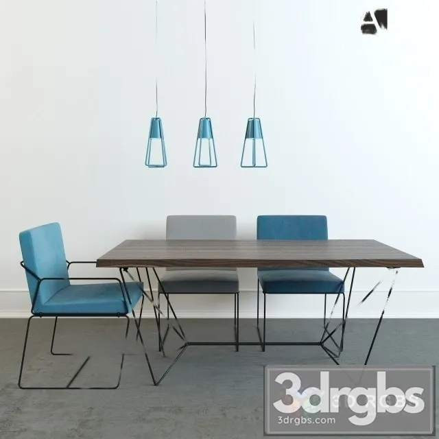 Gemma Table and Chair 3dsmax Download