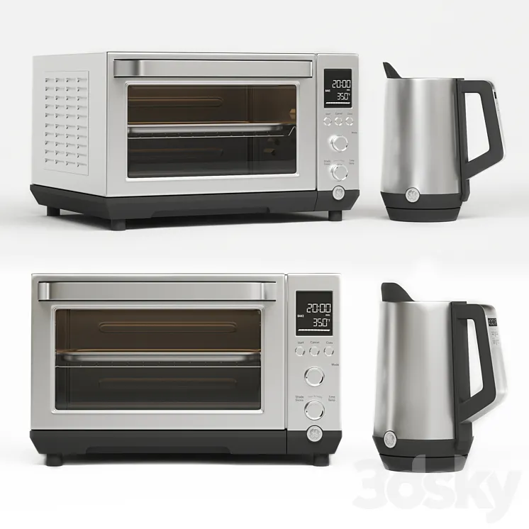 General Electric Kitchen Appliances-Set01 3DS Max
