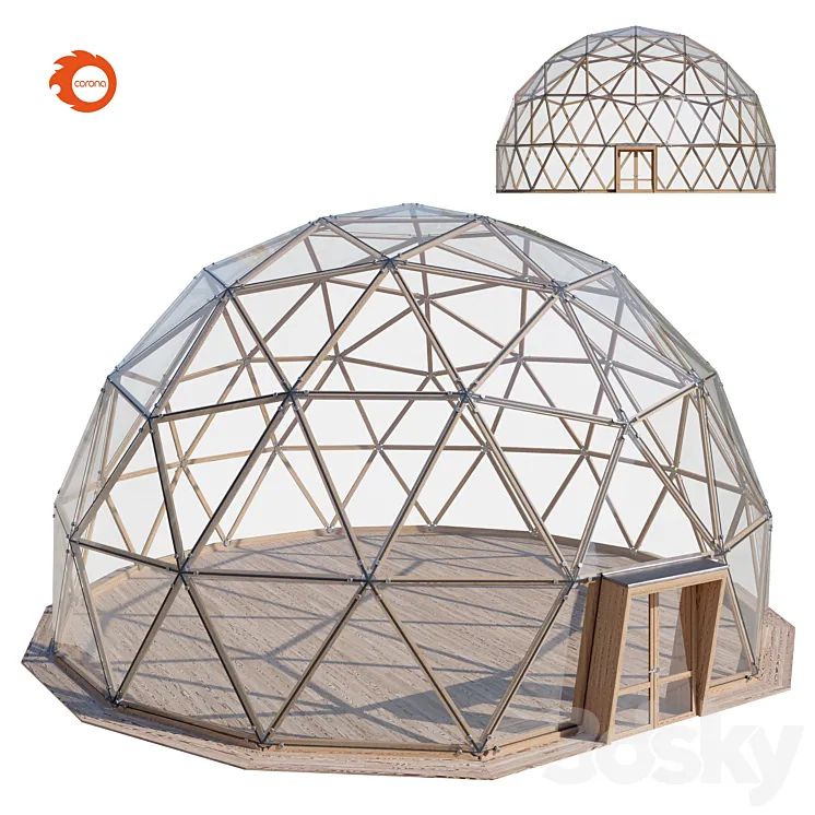 Geodome 3DS Max