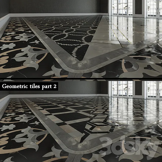 Geometric Tile part 2 3DSMax File