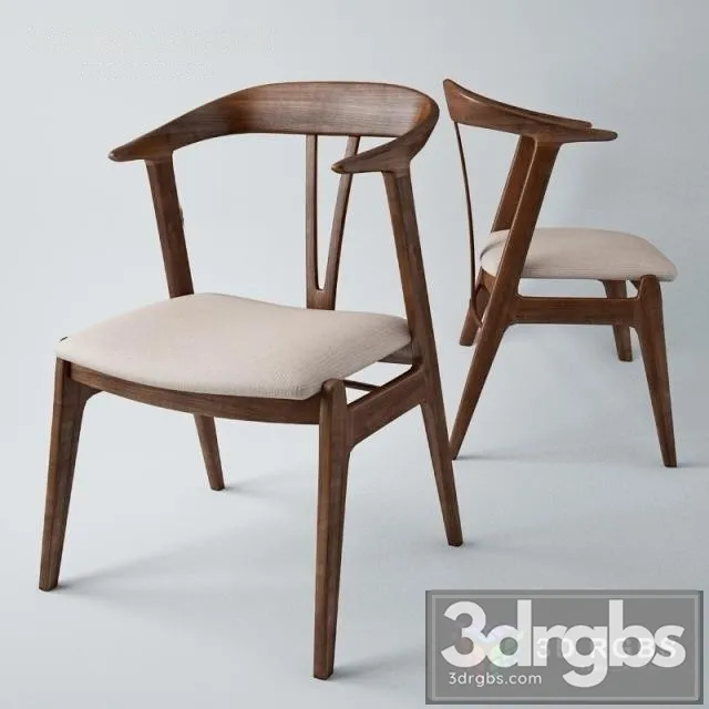 Georg Jensen Mid Century Danish Modern Chair 3dsmax Download