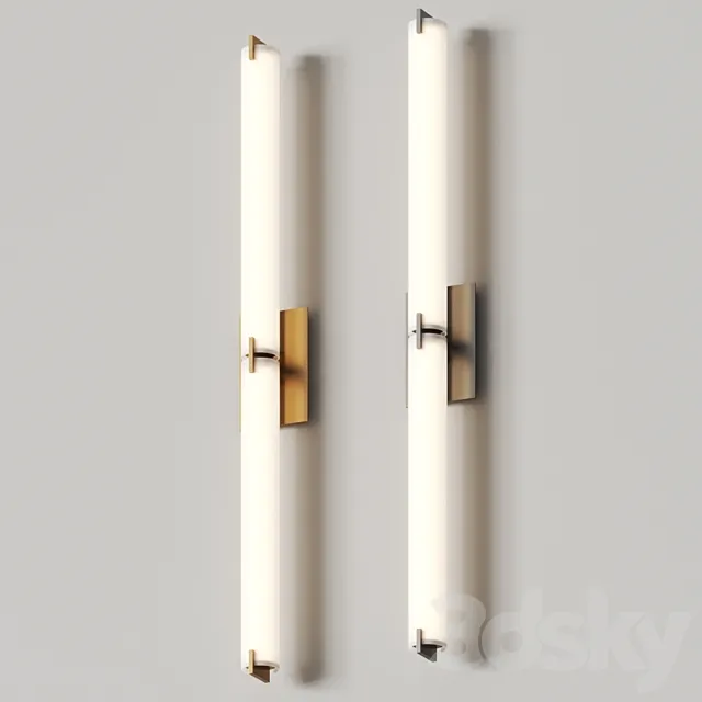 George Kovacs Tube Double Led Bar Wall Lamp 3ds Max