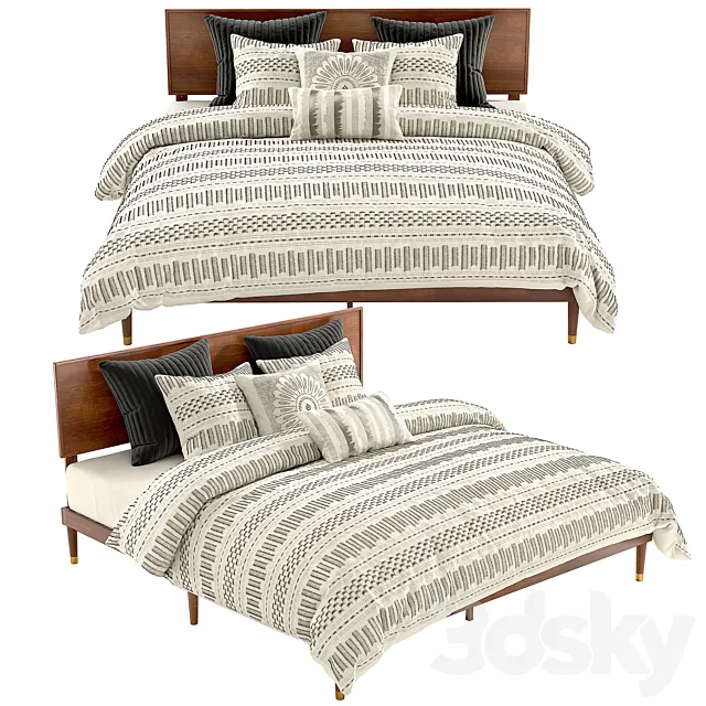 George Oliver Queen Buhr Platform Bed 3ds Max