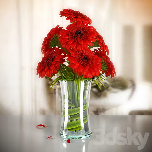 GERBERA 03 3ds Max