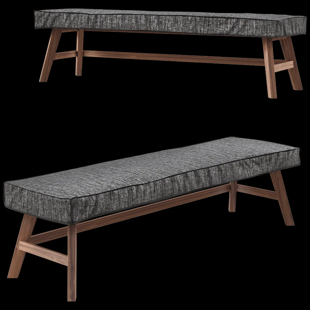Gervasoni – Bench Gray 3ds Max