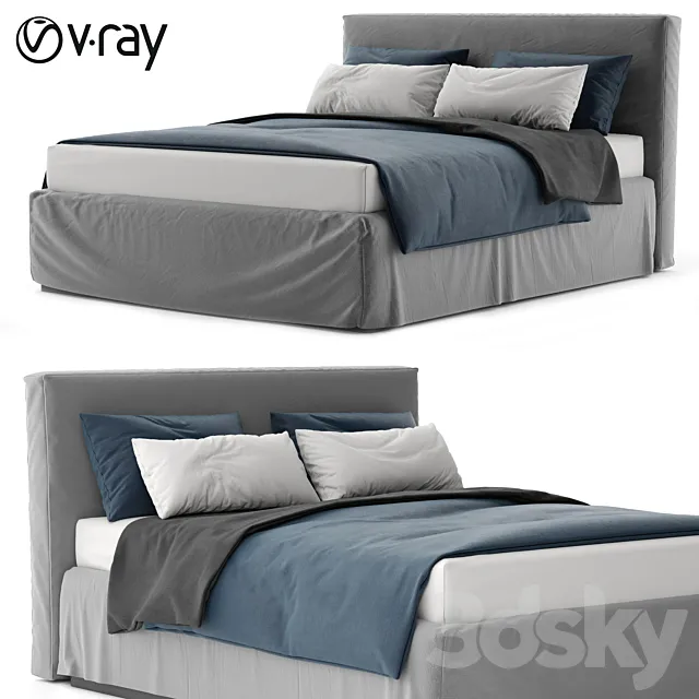 Gervasoni brick 80 blue 3ds Max