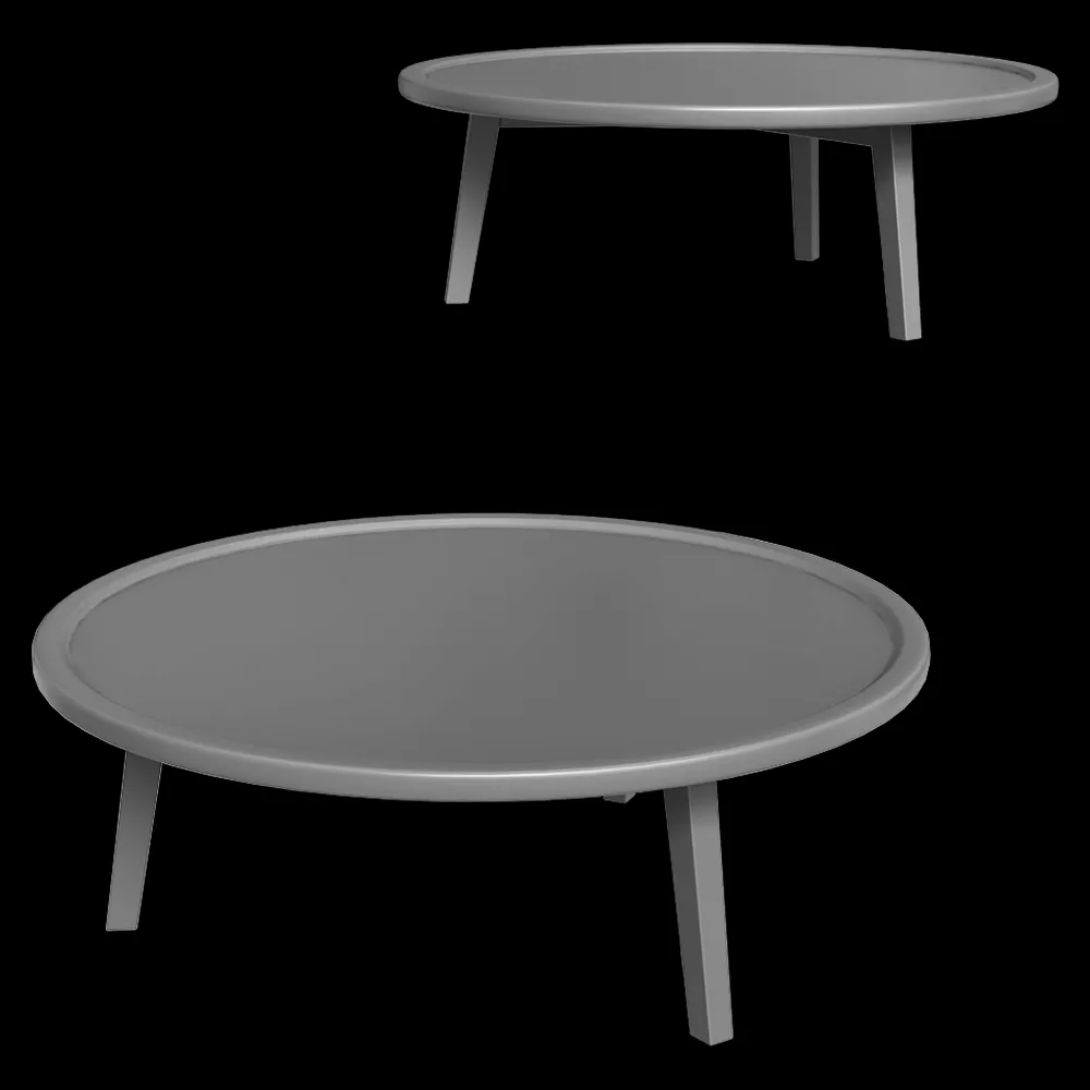 Gervasoni – Coffee table Gray + 3ds Max