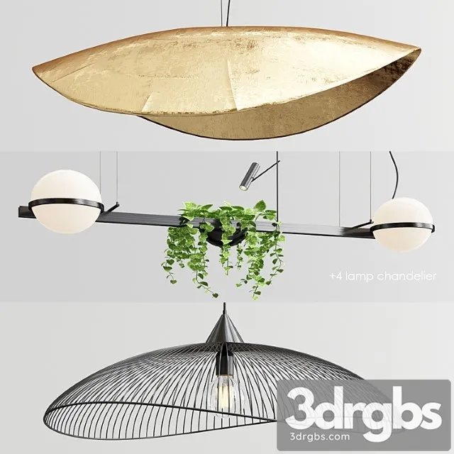 Gervasoni vibia kasteli chandelier – 3 type