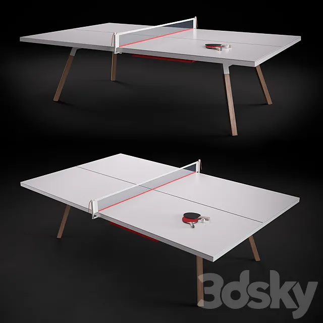 Gessato ping pong table 3DS Max Model