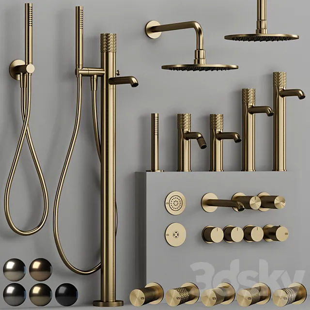 GESSI HABITO bathroom faucet collection 1 3ds Max